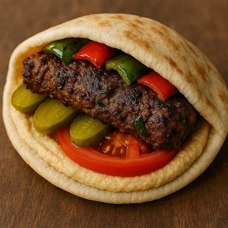Bellpepper Kabab Sandwich